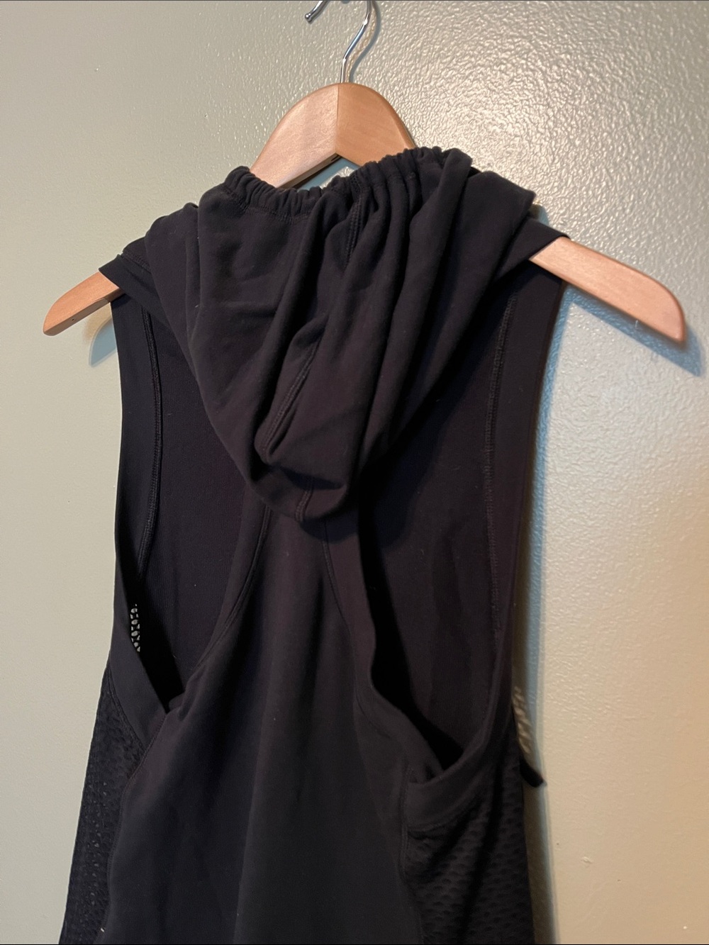 Calia Sleeveless Black Hooded Pullover Tank Top, Size Small - Picture 6 of 8